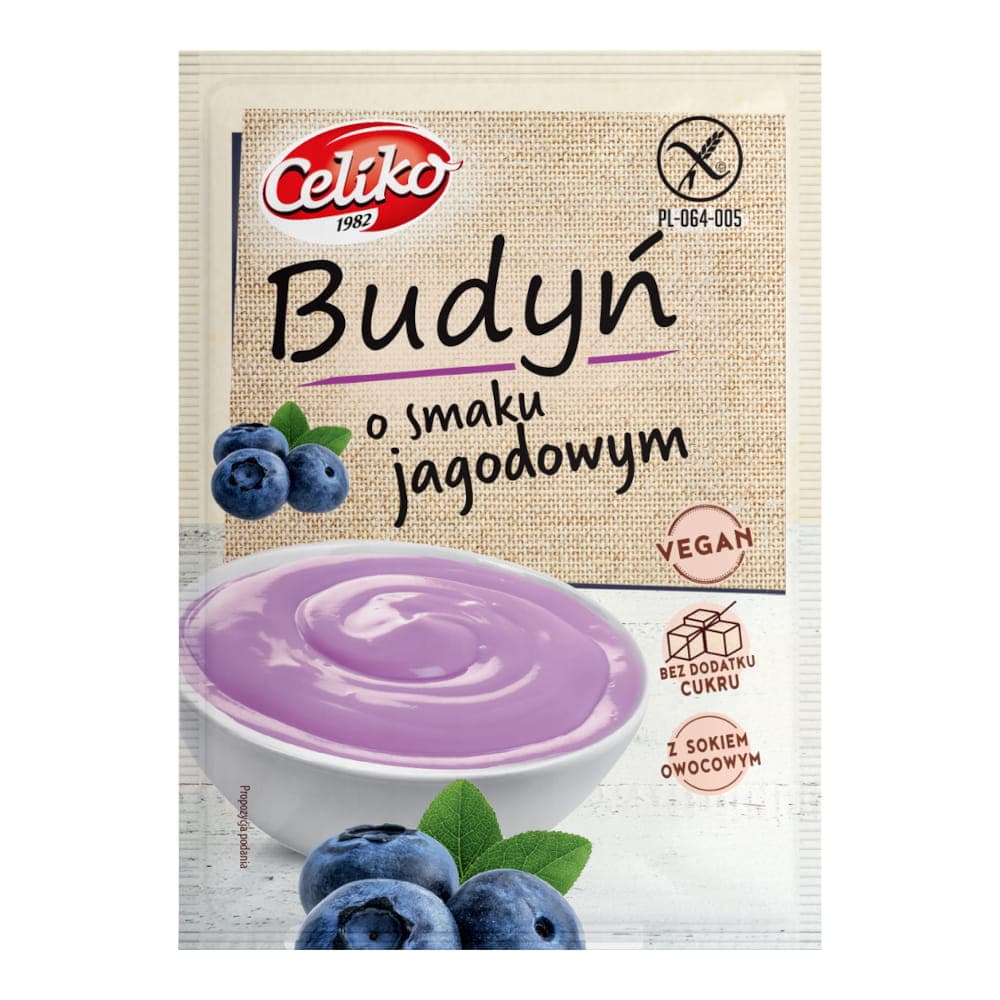 Budyń o smaku jagodowym – Celiko